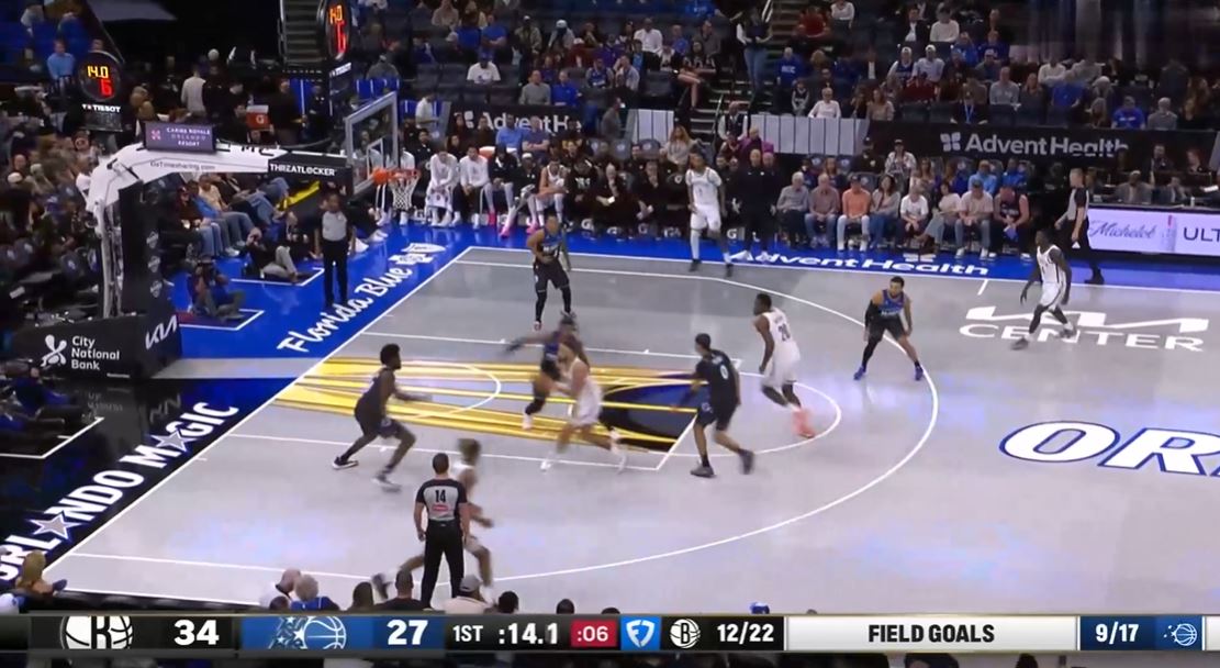 ประสิทธิภาพเยี่ยม! พอร์เตอร์ทำคะแนน 15 แต้ม 6 รีบาวน์และ 7 แอสซิสต์จาก 6 จาก 12 ช็อตในครึ่งแรก